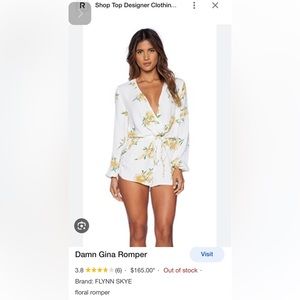 FLYNN SKYE‎ Damn Gina Romper size small